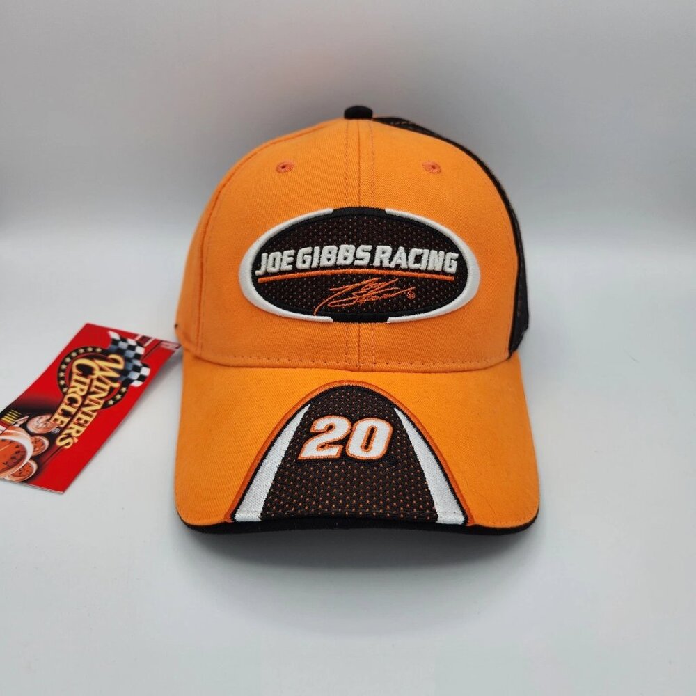 Joe Gibbs Racing #20 Nascar Hat Cap Winners Circle Orange Adjustable NWT